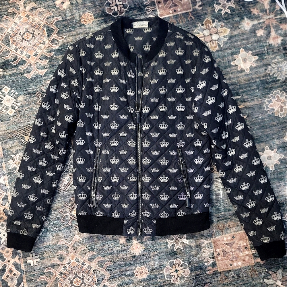 Dolce & Gabbana crown print bomber